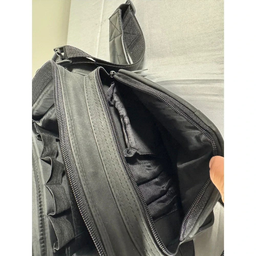 80s/90s Samsonite Black Padded Camera/Camcorder Shoulder Bag   Adjustable Strap